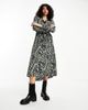 JDY Tall JDY Tall belted midi shirt dress In abstract animal print-Multi - 4