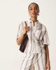 JDY Tall JDY Tall boxy shirt in beige stripes - part of a set-Neutral - 1