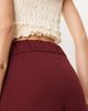 JDY Tall JDY Tall button detail wide leg dad pants in burgundy-Red - 4