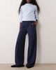 JDY Tall JDY Tall button detailing wide leg dad pants in navy - 1