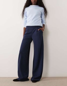 JDY Tall JDY Tall button detailing wide leg dad pants in navy