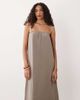JDY Tall JDY Tall cheesecloth sleeveless maxi dress in light brown - 2