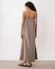 JDY Tall JDY Tall cheesecloth sleeveless maxi dress in light brown - 4