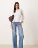 JDY Tall JDY Tall Felina high waist wide leg jeans in medium blue denim - 1