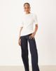 JDY Tall JDY Tall Felina high waist wide leg jeans in rinse blue denim - 1