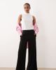 JDY Tall JDY Tall high rise wide leg pants in black - 1