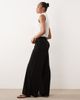 JDY Tall JDY Tall high rise wide leg pants in black - 2