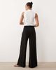 JDY Tall JDY Tall high rise wide leg pants in black - 3