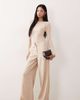 JDY Tall JDY Tall high waist wide leg pants in beige-Neutral - 1