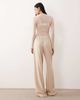 JDY Tall JDY Tall high waist wide leg pants in beige-Neutral - 4