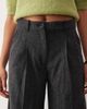 JDY Tall JDY Tall high waist wide leg textured tailored pants in dark gray - 3
