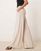 JDY Tall JDY Tall high waisted wide leg pants in beige-Neutral - 2