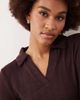JDY Tall JDY Tall knit polo maxi dress in chocolate brown - 3