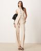 JDY Tall JDY Tall longline button up vest in stone - part of a set-Neutral - 2