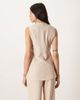 JDY Tall JDY Tall longline button up vest in stone - part of a set-Neutral - 3