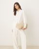 JDY Tall JDY Tall loose fit linen-mix pants in white - part of a set - 1