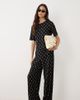 JDY Tall JDY Tall loose pants in black polka dots - part of a set - 1