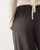 JDY Tall JDY Tall pull on wide leg pants in charcoal pinstripes-Gray - 4