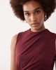 JDY Tall JDY Tall ruched detail maxi dress in burgundy-Red - 2