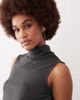 JDY Tall JDY Tall sleeveless turtleneck top in dark gray - part of a set - 1