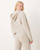 JDY Tall JDY Tall slouchy knitted hoodie in cream - part of a set-White - 4