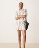 JDY Tall JDY Tall textured shorts in beige stripes - part of a set-Neutral - 1