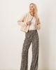 JDY Tall JDY Tall textured wide leg pants in leo print-Neutral - 1
