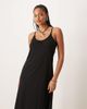 JDY Tall JDY Tall tie back maxi dress in black - 4