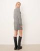 JDY Tall JDY Tall V-neck balloon sleeve knit mini dress in dark gray melange - 4