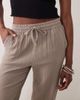 JDY Tall JDY Tall wide leg cheesecloth pants in brown - 4