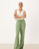 JDY Tall JDY Tall wide leg cheesecloth pants in green - 1