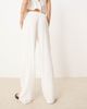 JDY Tall JDY Tall wide leg cheesecloth pants in off white - 4