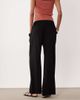 JDY Tall JDY Tall wide leg linen mix pants in black - 4