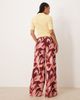 JDY Tall JDY Tall wide leg pants in abstract print-pink - 2
