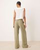 JDY Tall JDY Tall wide leg pants in green stripes - 2