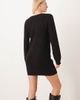 JDY Tall JDY Tall wide neck knit mini sweater dress in black - 4