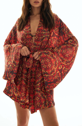 Je Te Veux Je Te Veux ABSTRACT OPEN CARDIGAN