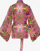 Je Te Veux Je Te Veux Psychedelic Printed Blushwave Short Caftan - 1