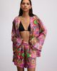 Je Te Veux Je Te Veux Psychedelic Printed Blushwave Short Caftan - 3