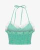 Je Te Veux Je Te Veux Sweetheart Gingham Crop Bustier Top With Lace Trim - 5