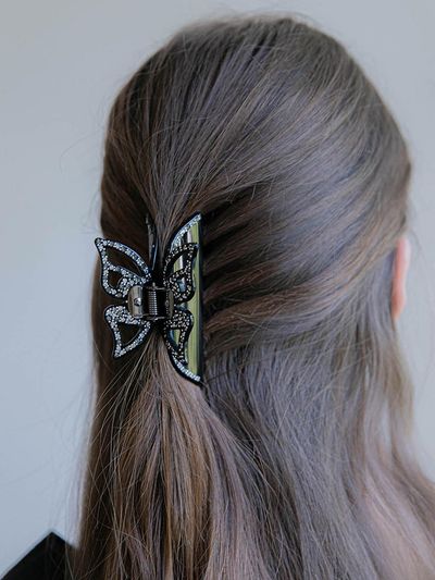 Jean Paul Clarisse Austrian Crystal Butterfly Premium Cellulose Hair Clip (DESA020-2)
