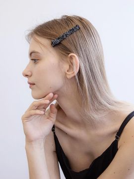 Jean Paul Clarisse Austrian Crystal Embossed Texture Hair Clip (LFSL0228)