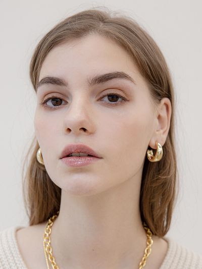 Jean Paul Clarisse Basic Bold Hoop Earrings 023E