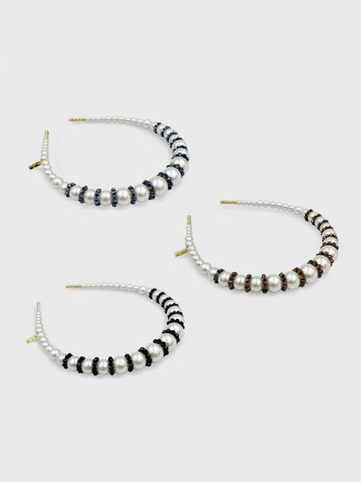 Jean Paul Clarisse Beads Pearl Headband
