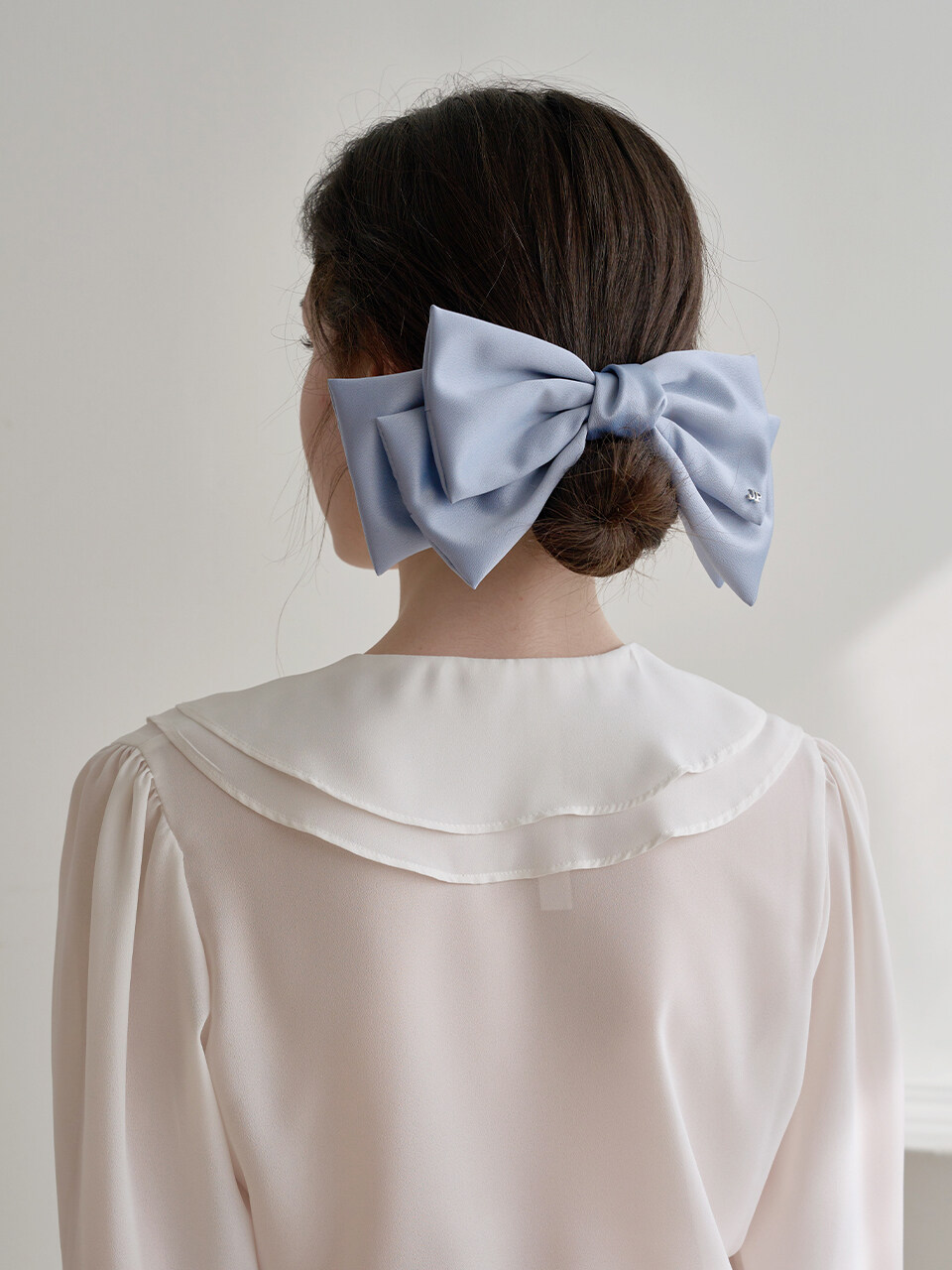 Jean Paul Clarisse Big Pastel Color Ribbon Hairpin