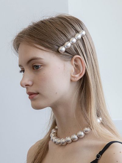 Jean Paul Clarisse Bold Metal Ball Hair Pin JP-22-119AB