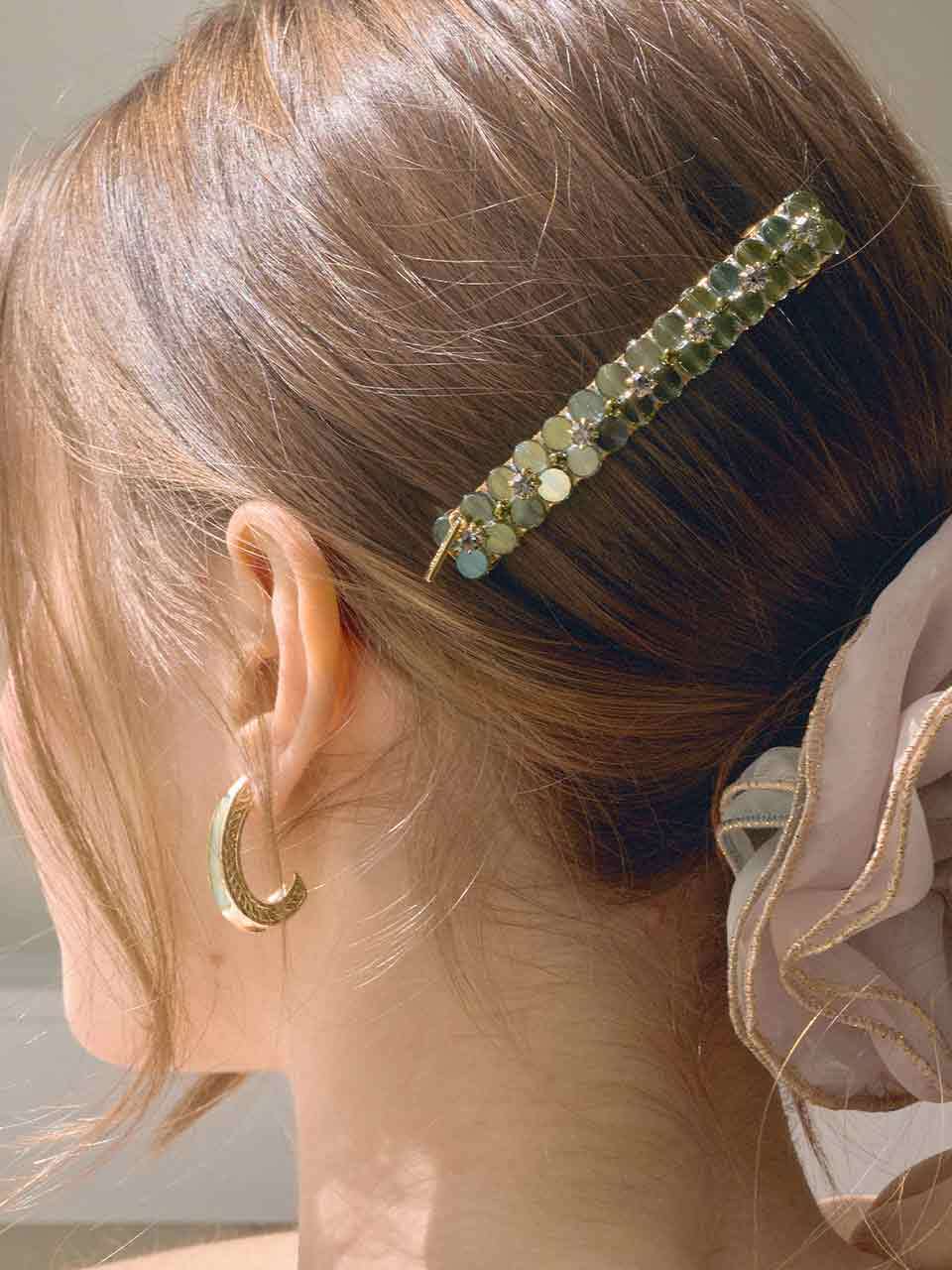 Jean Paul Clarisse Chloe Glass Bead Automatic Pin