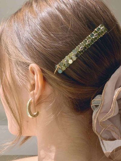 Jean Paul Clarisse Chloe Glass Bead Automatic Pin