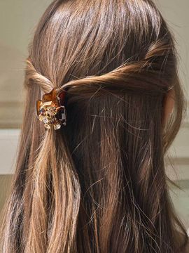 Jean Paul Clarisse Color Austria Crystal Fork Claw Pin