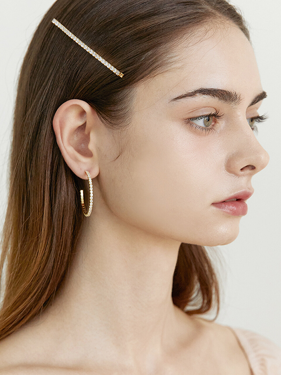 Jean Paul Clarisse Cubic Hoop Earrings 007E
